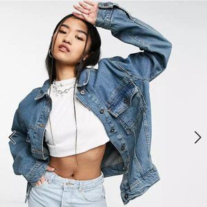 COLLUSION oversized denim jacket